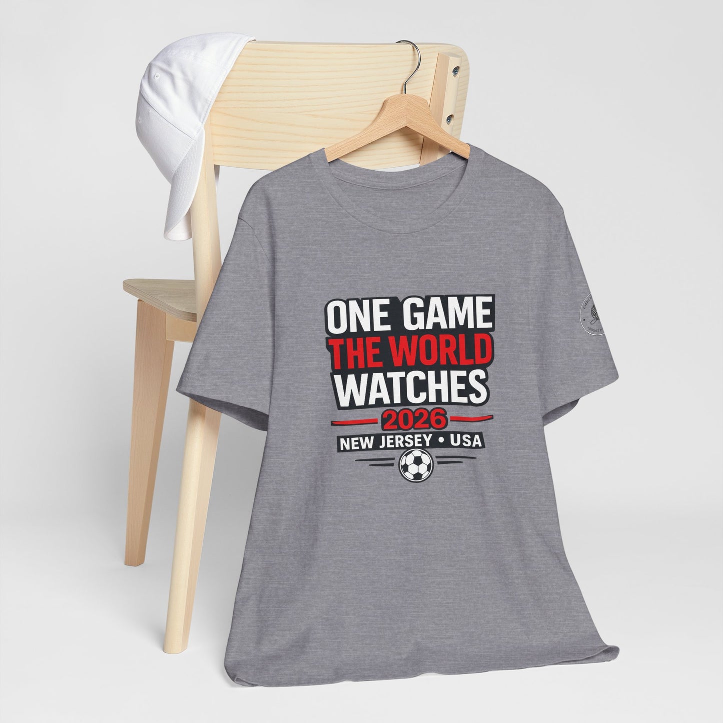 One Game The World Watches 2026 — New Jersey USA Soccer Fan Tee