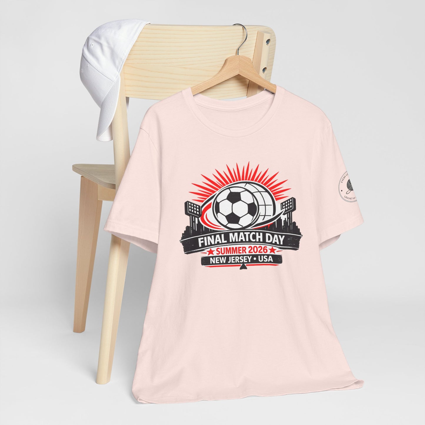 Final Match Day 2026 t-shirt back view – athletic crew neck fan tee