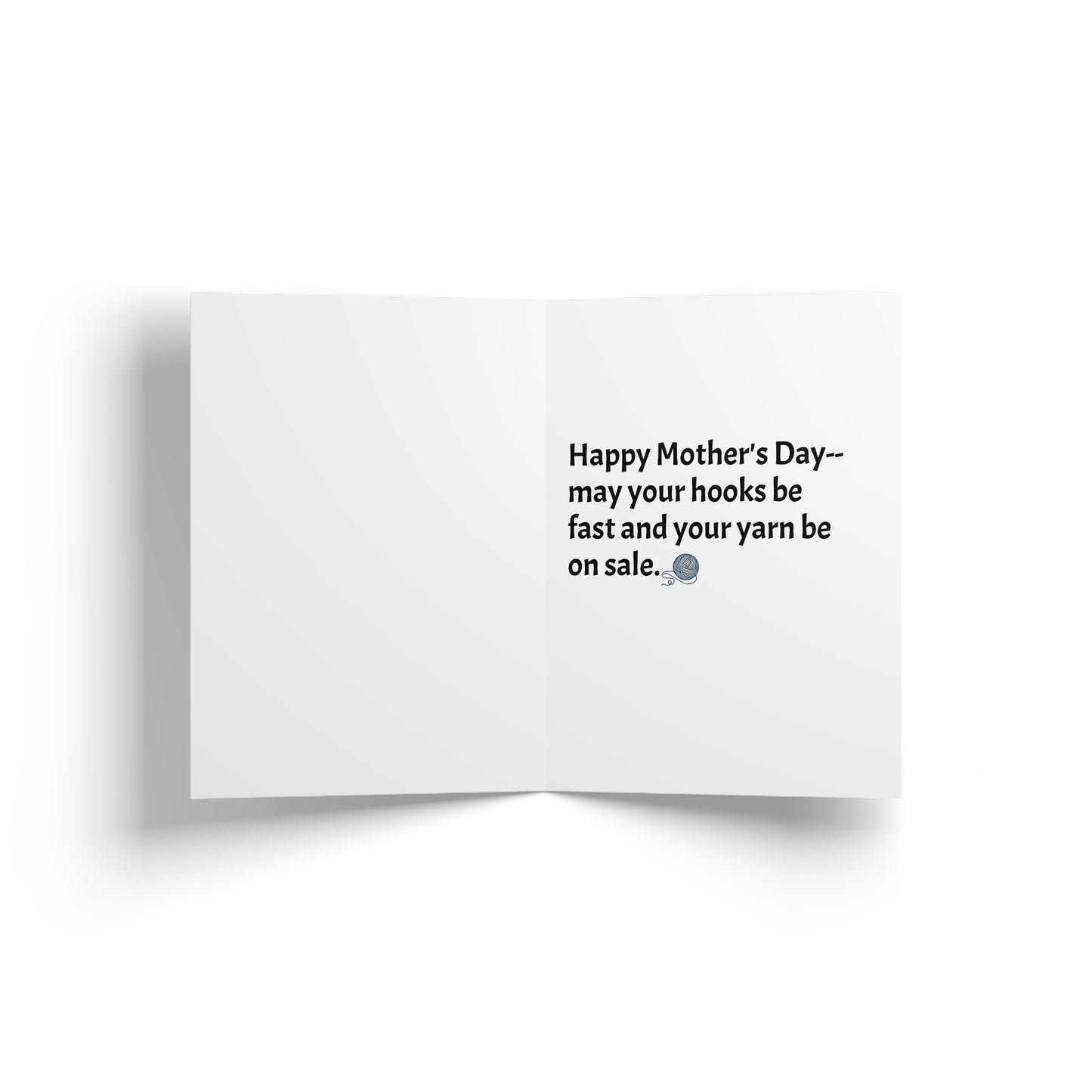 Digital | Yarn Lover Greeting Card — Funny Knitting & Crochet Card for Mom
