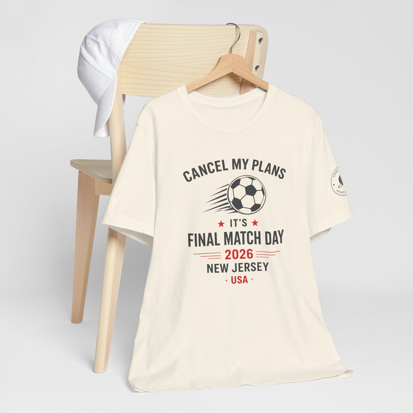 Cancel My Plans soccer fan tee back view New Jersey USA