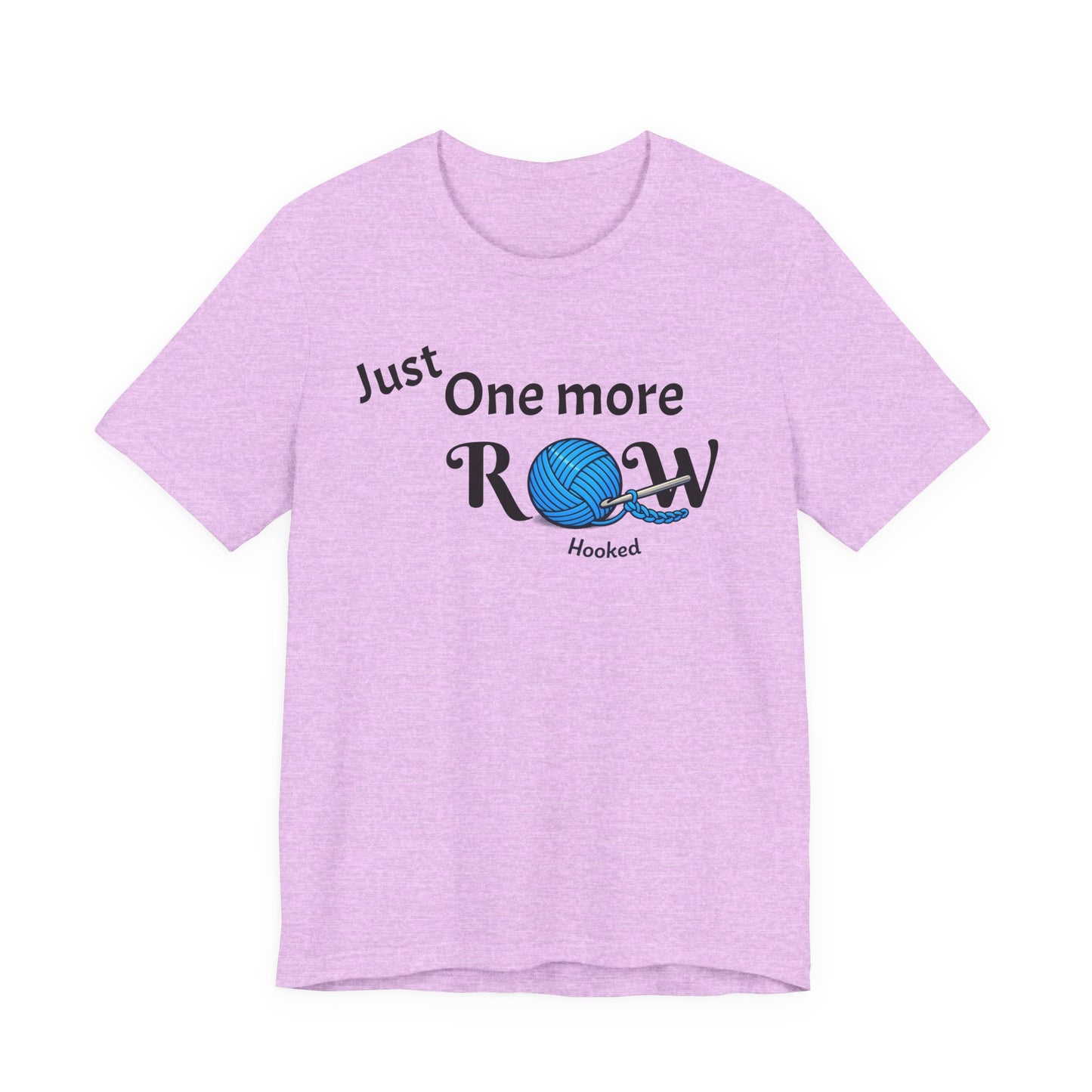 Knitting Tee — "Just One More Row" Yarn Lovers T‑Shirt