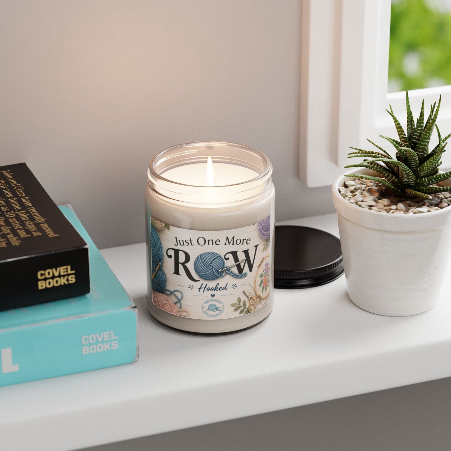 Knitting Candle — "Just One More Row" Scented Soy Candle (9 oz)