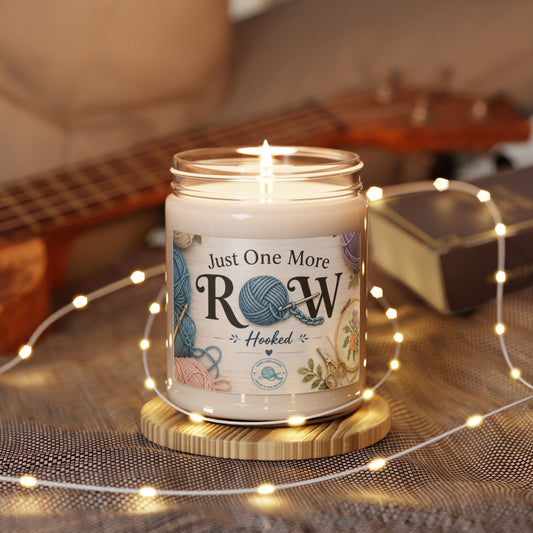 Knitting Candle — "Just One More Row" Scented Soy Candle (9 oz)