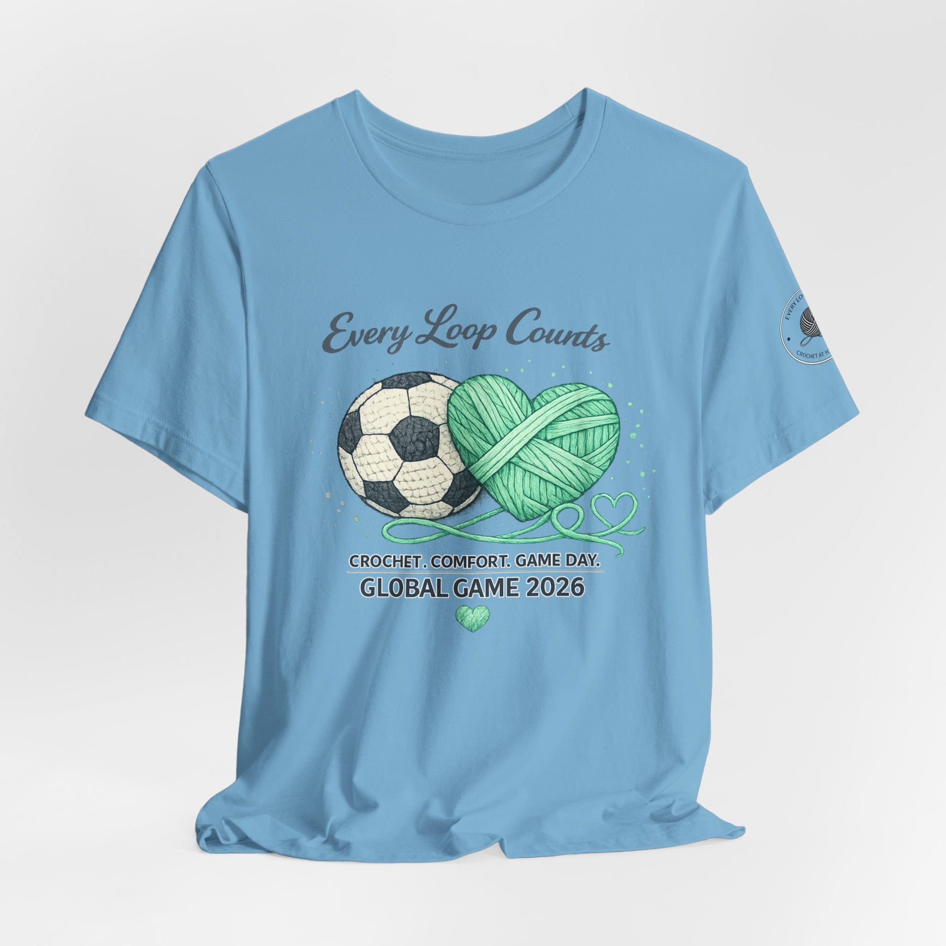 Game Day 2026 crochet soccer t-shirt gift for fans