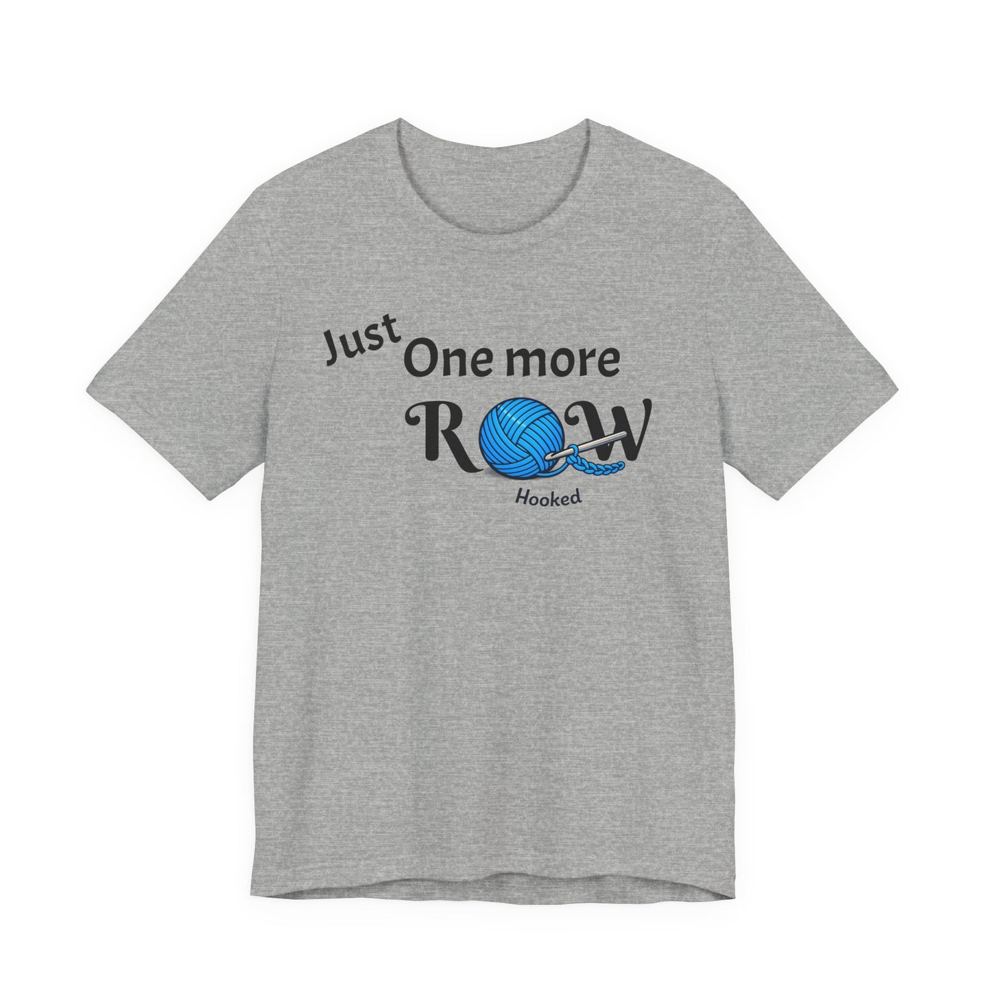 Knitting Tee — "Just One More Row" Yarn Lovers T‑Shirt