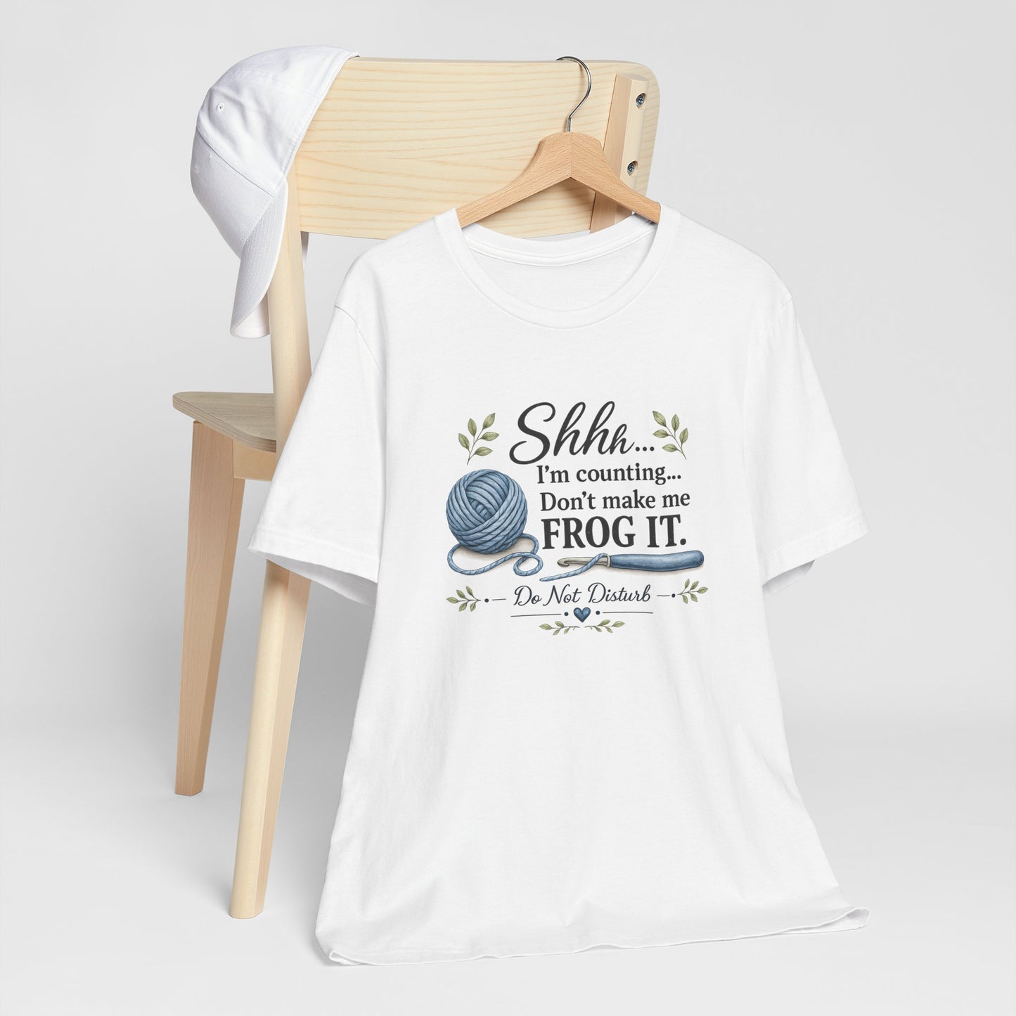 Don't Make Me Frog It knitting humor shirt lifestyle photo