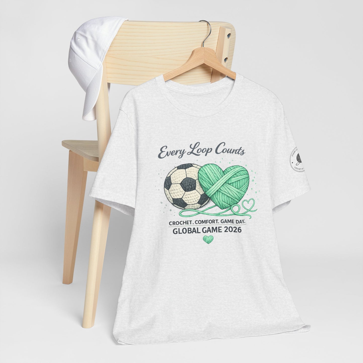 Game Day 2026 crochet soccer t-shirt unisex fit