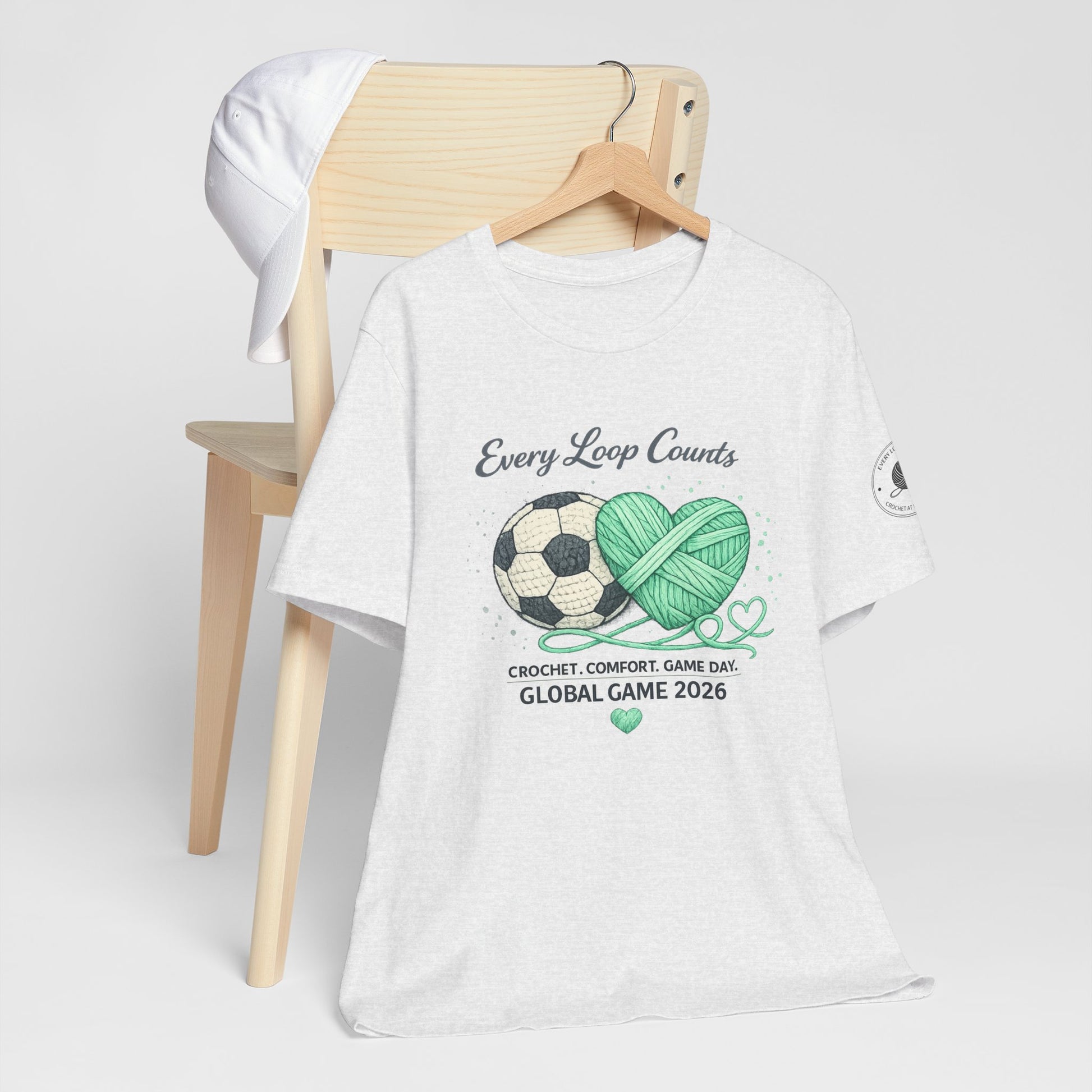Game Day 2026 crochet soccer t-shirt unisex fit