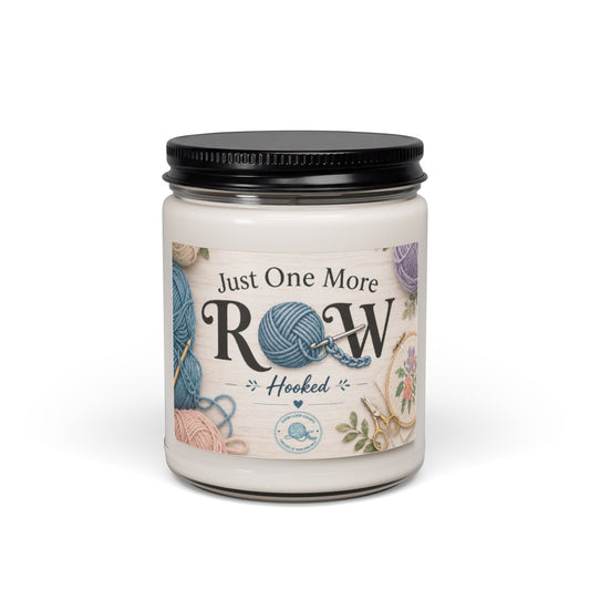 Knitting Candle — "Just One More Row" Scented Soy Candle (9 oz)