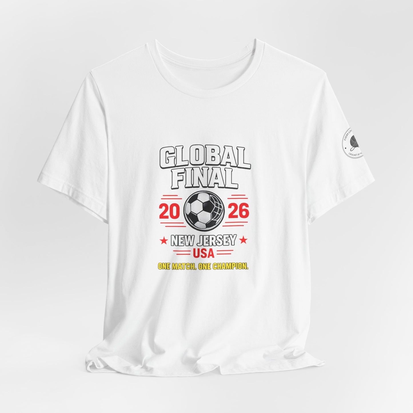 New Jersey USA soccer championship t-shirt, lifestyle shot