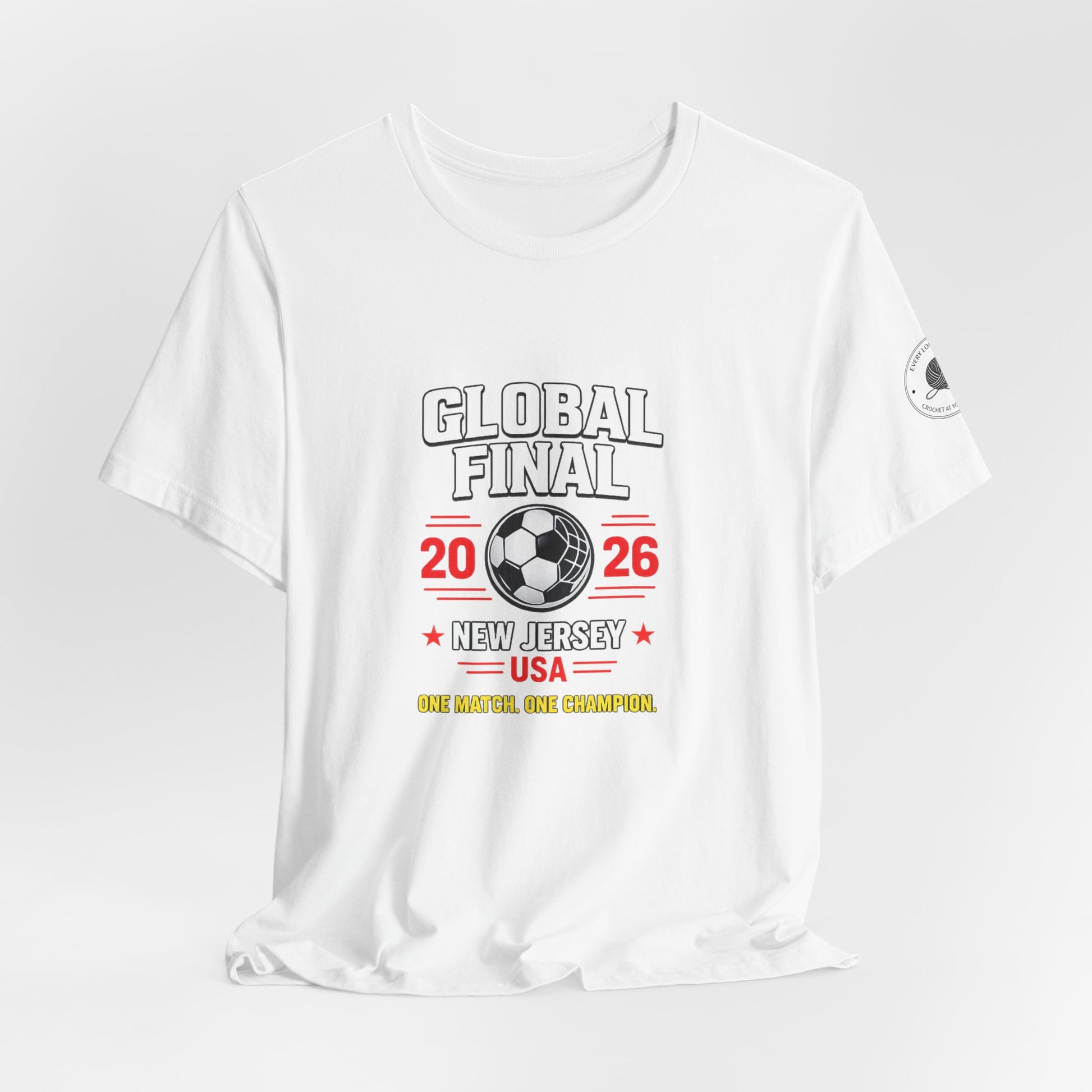 New Jersey USA soccer championship t-shirt, lifestyle shot