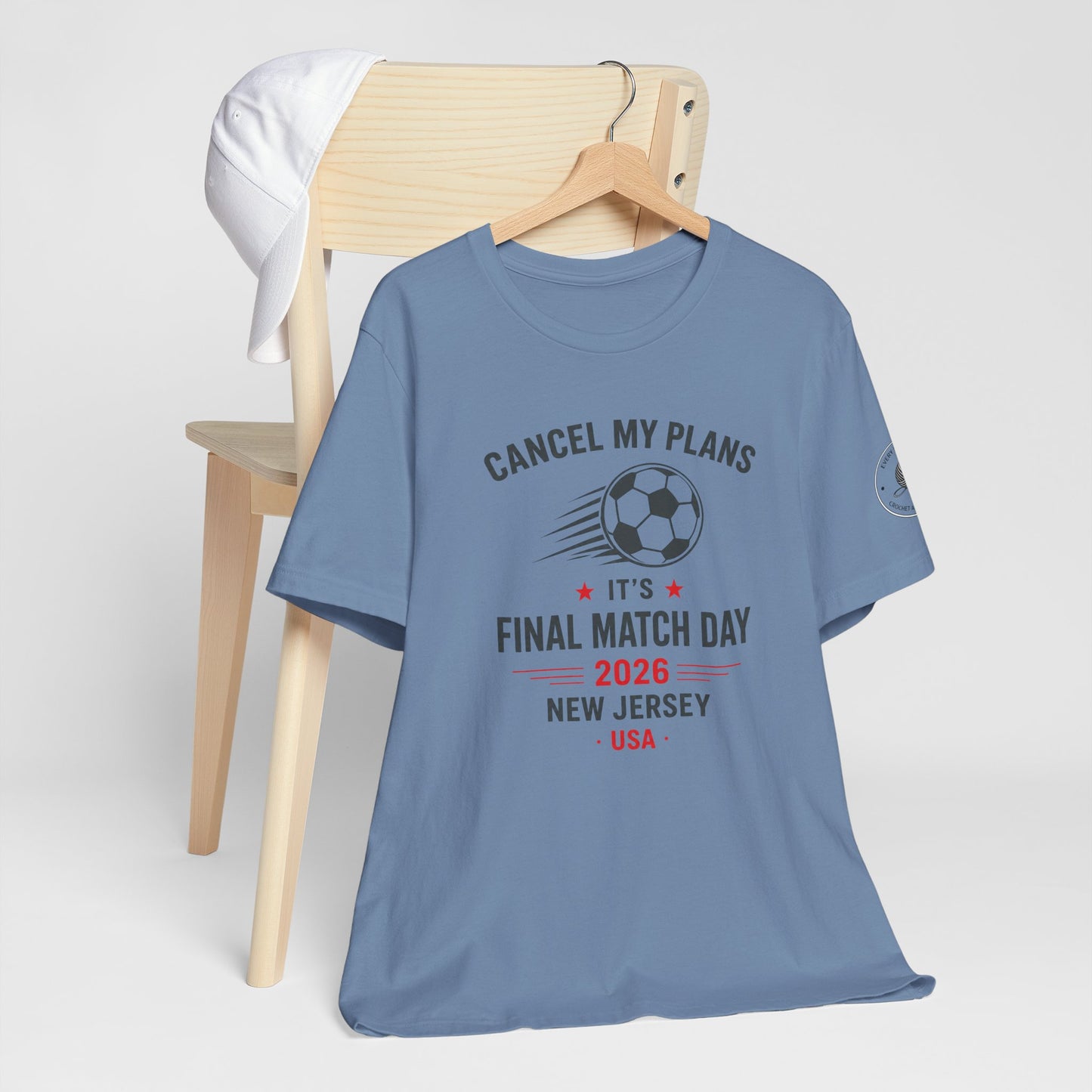 Final Match Day 2026 soccer fan shirt on model