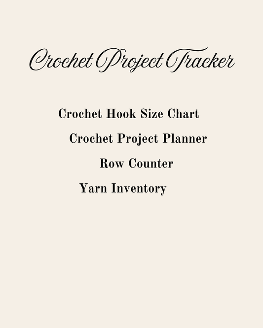 Digital Crochet Project Tracker