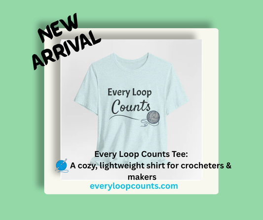 Every Loop Counts Knitting T‑Shirt - Yarn Lover Crochet Tee