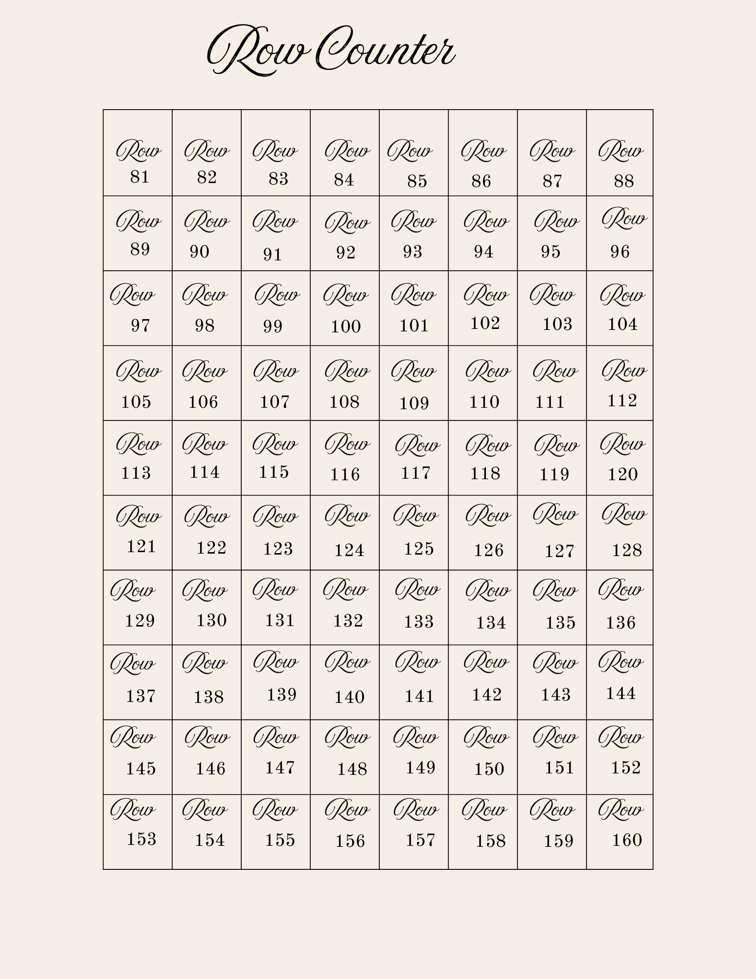 Crochet Project Tracker